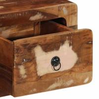 Tv-meubel wandmontage 100x32x25 cm massief gerecycled hout - thumbnail