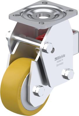 Blickle BHF-ALTH 101K-1-FA Geveerd bokwiel Wieldiameter: 100 mm Draagvermogen (max.): 350 kg 1 stuk(s)