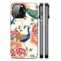 Dierenprint Telefoonhoesje voor iPhone 14 Pro Max Pink Peacock - thumbnail