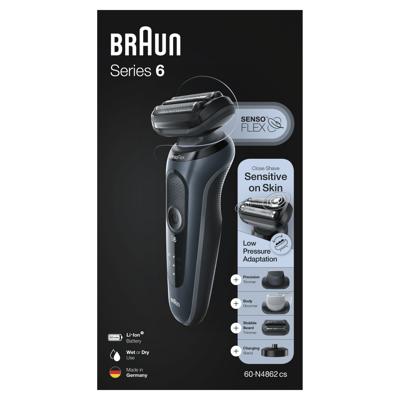 Braun Series 6 60-N4862cs Scheerapparaat Met Oplaadstandaard - Black Friday