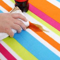 Picknickdeken met handvat - warmte-isolerend & waterdicht meer kleurig 150x195 cm - thumbnail