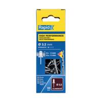 Rapid High performance blindklinknagels Ø3,2 x 8 mm, 50 stuks + boor - 5000383 - 5000383 - thumbnail
