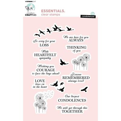 Creative Craftlab • essentials clear stamp condolences
