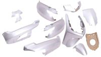 Plaatset 9-delig Edge voor Peugeot New Vivacity vanaf bouwjaar 2008 50cc 2/4 takt - metallic zilver - thumbnail