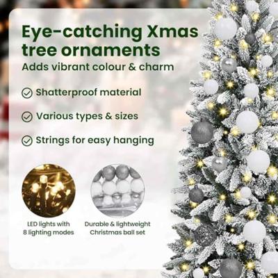 VidaXL Kunstkerstboom wit 120 cm pvc en plastic en staal en pe