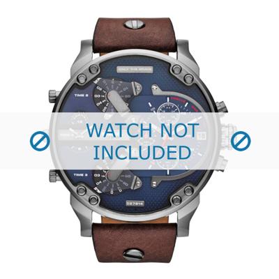 Horlogeband Diesel DZ7314 / DZ7233 / MR DADDY 2.0 Leder Bruin 28mm Horlogeband Diesel DZ7314 / DZ7233 / MR DADDY 2.0 Leder Bruin 28mm