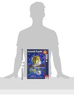 Wolf in het Maanlicht Puzzel 1000 Stukjes - thumbnail