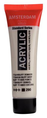 Royal Talens Amsterdam Standard Series Acrylverf Tube 20 ml - Titaanbuff Donker 290