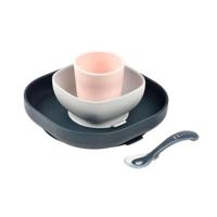 Serviesset 4 items silicone BEABA night blue - thumbnail