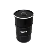 Olievat prullenbak 120L - Plastik - Met handvat deksel - thumbnail