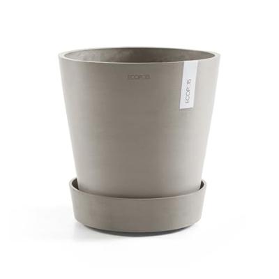 Ecopots Plantenschotel met Wielen Taupe Ø41,6cm Ecopots Plantenschotel met Wielen Taupe Ø41,6cm