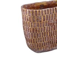 PTMD bloempot vivienne bruin 40 cm | 2 stuks - thumbnail