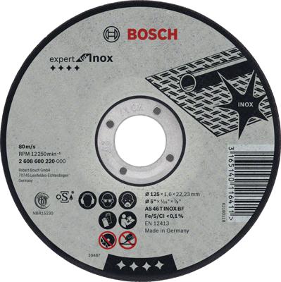 Bosch Accessories Bosch Power Tools 2608600549 Doorslijpschijf 125 mm 1 stuk(s) Inox