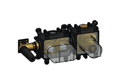 Hotbath Inbouwdeel Gal voor Inbouwthermostaat met 2 Pushbuttons Hotbath Inbouwdeel Gal voor Inbouwthermostaat met 2 Pushbuttons