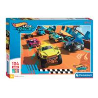 Clementoni legpuzzel super color maxi hot wheels, 104st. - thumbnail