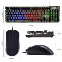 Toetsenbord en muis Ewent PL3201 Zwart Qwerty Spaans QWERTY - thumbnail