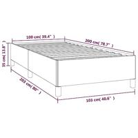 Bedframe kunstleer wit 100x200 cm - thumbnail