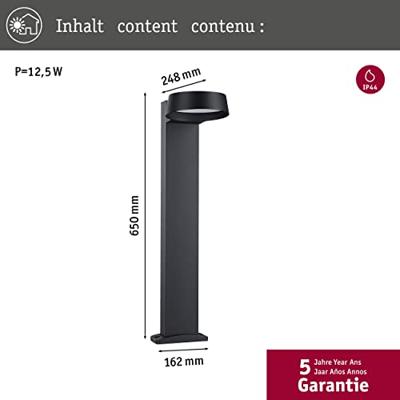 Paulmann Capea Grand 94790 Staande LED-tuinlamp LED 11.5 W Antraciet