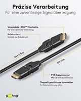 goobay High-speed HDMI 360° kabel met Ethernet - thumbnail
