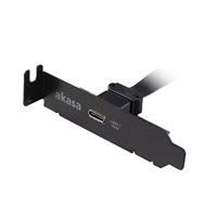 Akasa Low Profile PCI Bracket Adapter USB 3.1 Typ C - zwart - thumbnail