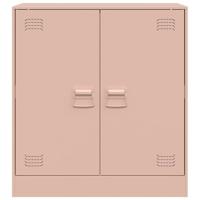 Dressoir 67x39x73 cm staal roze - thumbnail