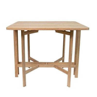 Tuintafel - FERRET - Opklapbaar - FSC-gecertificeerd acaciahout - 21/55/90 x 90 x 75 cm - 4 personen