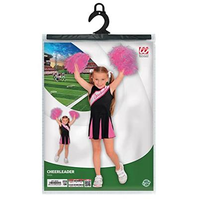 Cheerleader kind zwart/roze