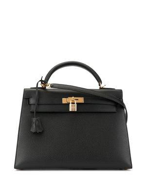 Hermès pre-owned Kelly 32 Sellier 2way hand bag - Black