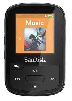 SanDisk MP3-speler 16 GB Zwart Met bevestigingsclip, Bluetooth, Waterdicht SanDisk MP3-speler 16 GB Zwart Met bevestigingsclip, Bluetooth, Waterdicht