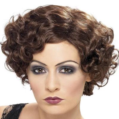 20's Charleston pruik bruin