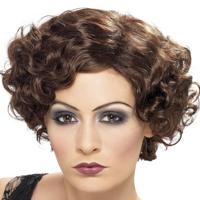 20's Charleston pruik bruin - thumbnail