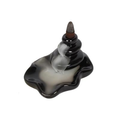 Backflow Wierook Houder Waterval Kiezel Keramiek (7.5 cm)