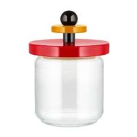 Alessi Twergi Voorraadpot 75cl zwart/geel/rood - thumbnail