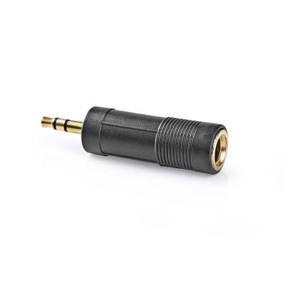 Stereo Audioadapter | 3,5 mm male - 6,35 mm female | 10 stuks | Zwart