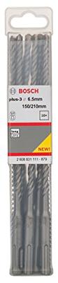 Bosch Accessoires Sds-Plus Plus-3, 10Pc Pack, 6.5X150X210 - 2608831111