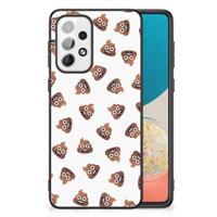Back Case voor Samsung Galaxy A73 Poep Emojis - thumbnail