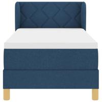Boxspringbed met matras creme 90x200 cm stof Blauw 80 x 200 cm - thumbnail