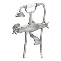 Badkraan Tres Clasic Thermostatisch Incl Handdouche op Houder RVS Tres - thumbnail