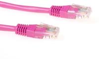 ACT IB1810 U/UTP CAT6 Patchkabel Roze - 10 meter - thumbnail