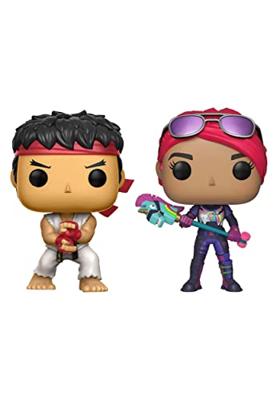 Street Fighter x Fortnite Double Pack Funko Pop Vinyl: Ryu & Brite Bomber