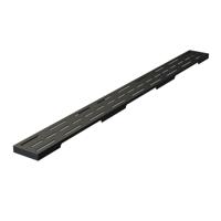 Douchegootrooster Brauer StanGrid Zwart Standaard tbv Douchegoot STD/W/PS 80x7 cm Brauer - thumbnail