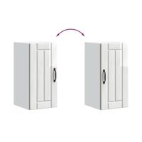 Keukenwandkast Lucca bewerkt hout hoogglans wit - thumbnail