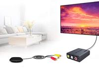 TECHLY 108491 AV-converter 3 RCA naar HDMI zwart - thumbnail