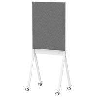 SpeaKa Professional Glazen magneetbord SP-SMW-001 (b x h) 760 mm x 959 mm Wit Incl. magneten Vierarmige voet met 4 wieltjes - thumbnail