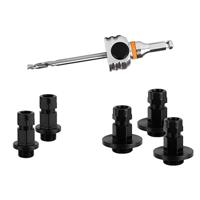 Gatzaaghouder zeskant 8.5mm 125mm Centreerboor + 5 adapters Mandrex boorkop 10mm Starter Kit - thumbnail
