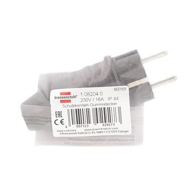Brennenstuhl Rubber stekker 230V/16A IP44 - 1082040 Brennenstuhl Rubber stekker 230V/16A IP44 - 1082040