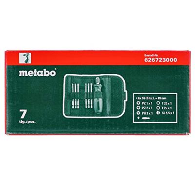 Metabo 626723000-1 Bitset 7-delig Incl. bithouder en schroevendraaier