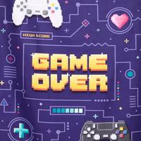 Game Over Microvezel Strandhanddoek - thumbnail