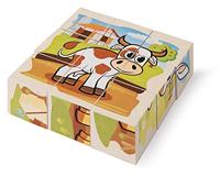 Eichhorn houten blokpuzzel boerderij - thumbnail