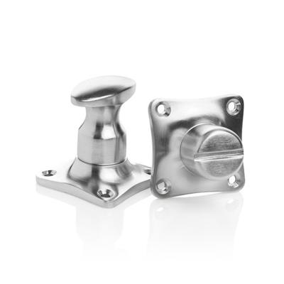 De Oude Deurklink WC Slot - Draaiknop mat nikkel